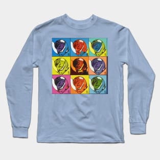 Andy Warhol Inspired Ai Art Long Sleeve T-Shirt